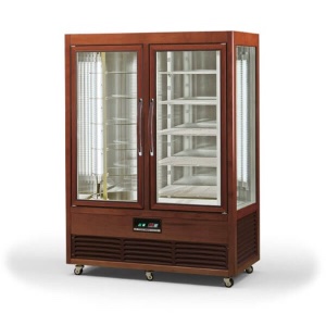 Vetrina in legno refrigerata