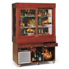 Mobile buffet legno refrigerata